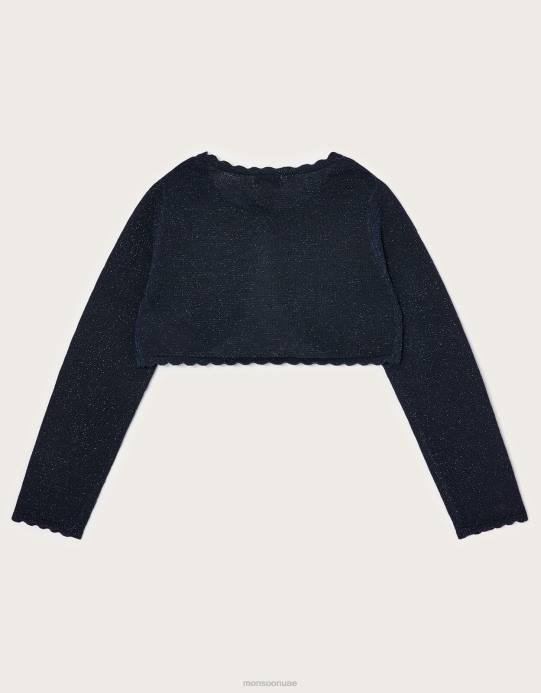 Monsoon بنت نيامه سترة D68H1891 ملابس الأزرق الداكن)