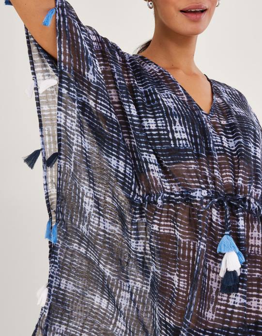 Monsoon نحيف قفطان مصبوغ التعادل D68H189 ملابس موضة