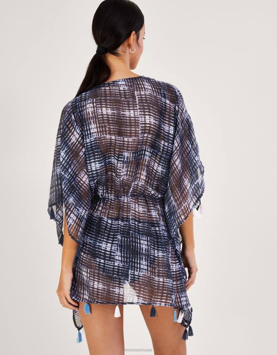 Monsoon نحيف قفطان مصبوغ التعادل D68H189 ملابس موضة