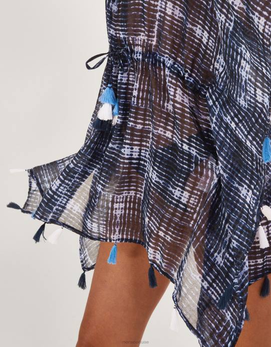 Monsoon نحيف قفطان مصبوغ التعادل D68H189 ملابس موضة