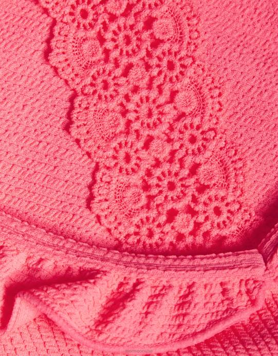 Monsoon بنت مجموعة بيكيني الكروشيه الملمس D68H1901 ملابس برتقالي (مرجاني)