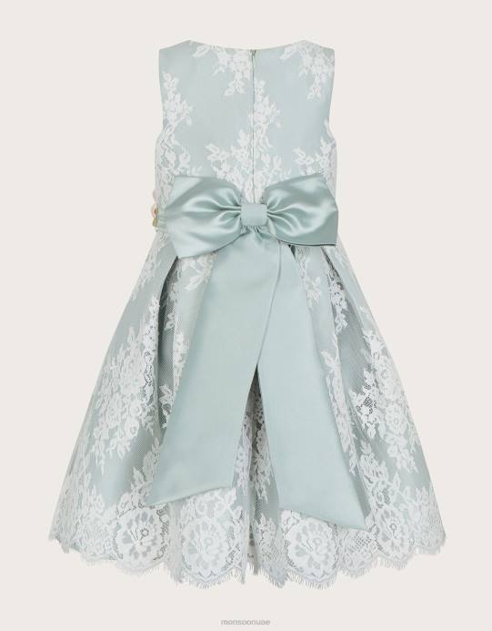 Monsoon بنت فستان دانتيل لولا D68H1905 ملابس أخضر