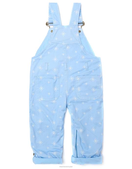 Monsoon أطفال دنغري منقط بطبعة ندفة الثلج D68H1909 ملابس أزرق