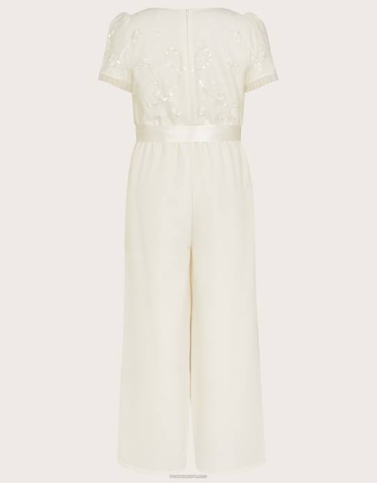 Monsoon بنت تولا بذلة وصيفه الشرف D68H1910 ملابس عاج