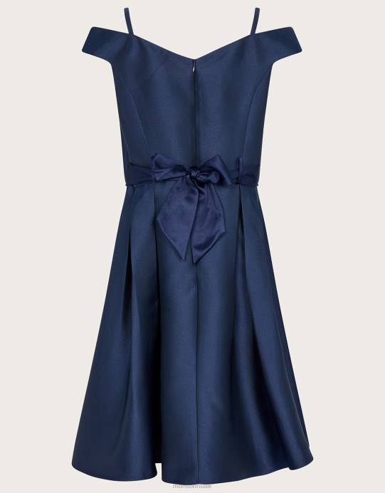 Monsoon بنت فستان دوقة حك باردو حفلة موسيقية D68H1913 ملابس الأزرق الداكن)