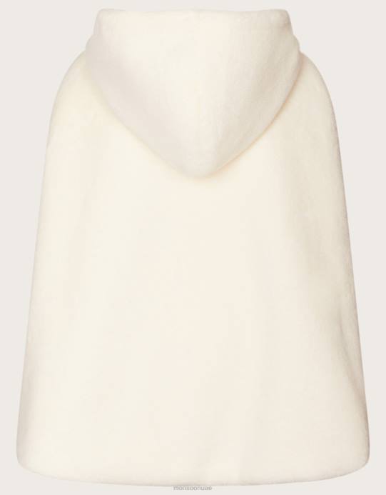 Monsoon بنت أرض العجائب طويلة من الفرو الصناعي D68H1925 ملابس عاج