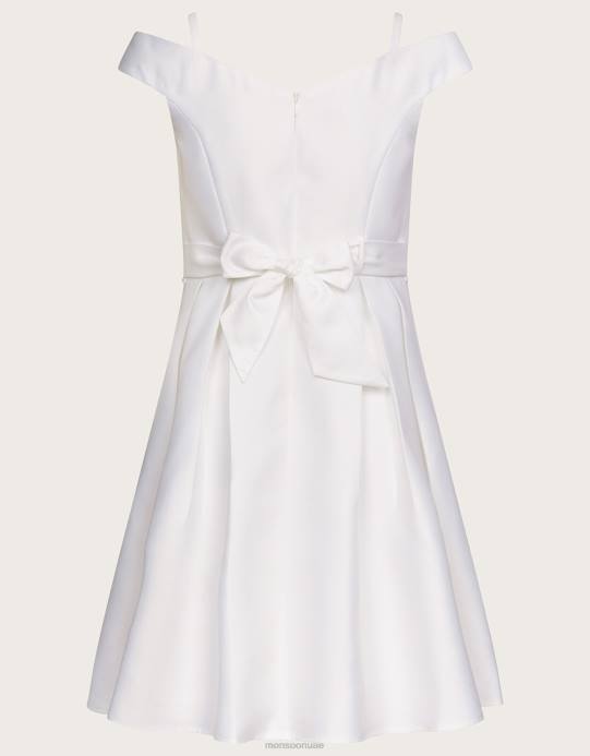 Monsoon بنت فستان دوقة حك باردو حفلة موسيقية D68H1927 ملابس عاج