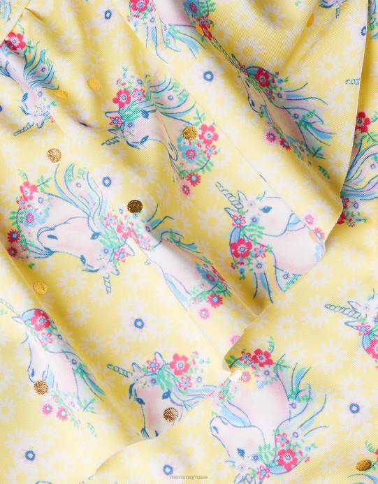 Monsoon بنت مجموعة بيكيني مكشكشة من رقائق يونيكورن D68H1932 ملابس أصفر