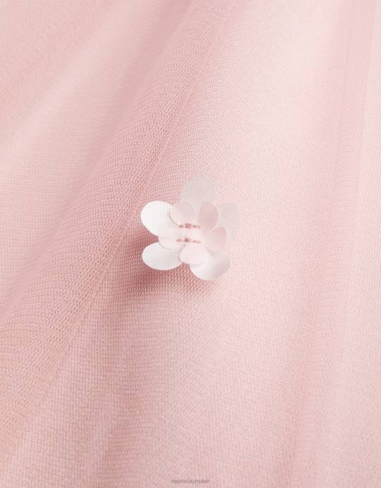 Monsoon بنت ليلى فستان غوص ثلاثي الأبعاد D68H1937 ملابس لون القرنفل