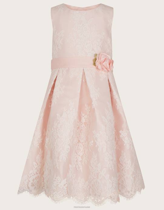 Monsoon بنت فستان دانتيل لولا D68H1943 ملابس لون القرنفل