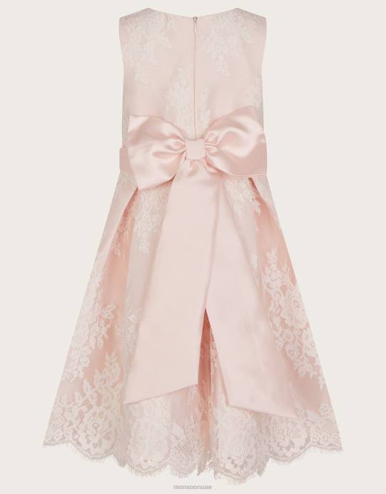 Monsoon بنت فستان دانتيل لولا D68H1943 ملابس لون القرنفل