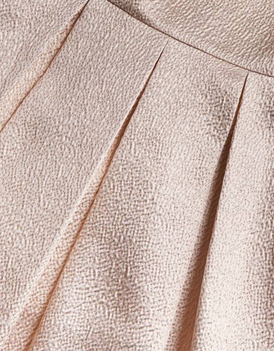 Monsoon بنت فستان جاكار بكتف واحد D68H1946 ملابس ذهب