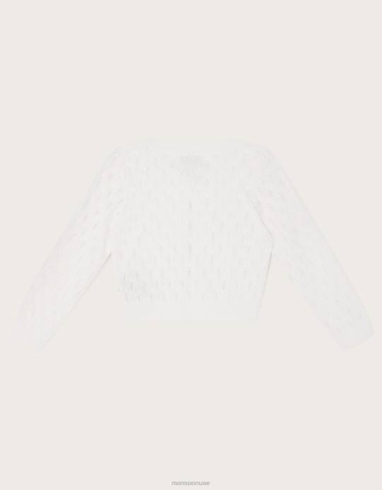 Monsoon أطفال سترة بوانتيلي D68H1949 ملابس عاج