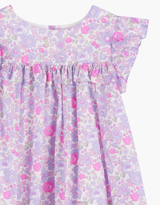 Monsoon أطفال تروترز بيتسي فستان مكشكش D68H1970 ملابس الأرجواني (أرجواني)