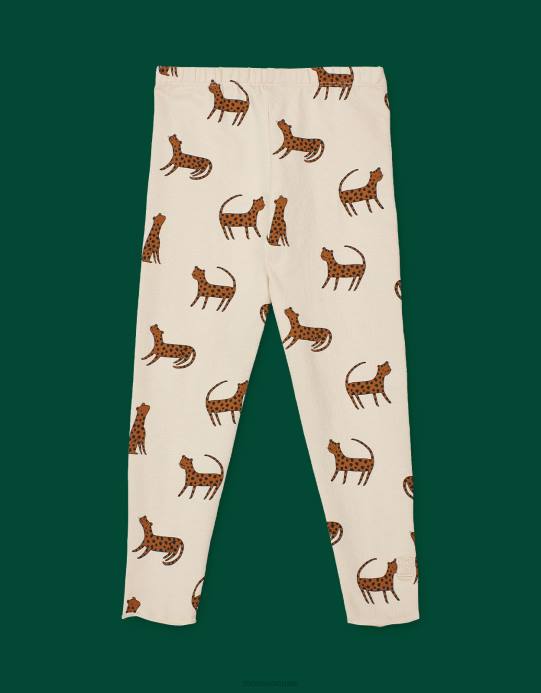 Monsoon أطفال ليوود ماري طماق طباعة الفهد D68H1971 ملابس كريم