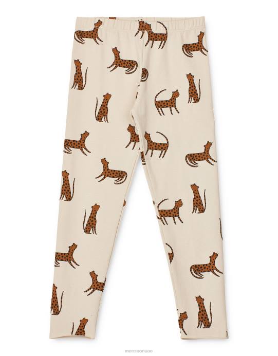 Monsoon أطفال ليوود ماري طماق طباعة الفهد D68H1971 ملابس كريم