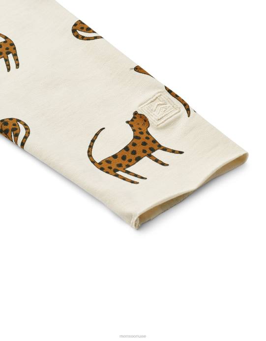 Monsoon أطفال ليوود ماري طماق طباعة الفهد D68H1971 ملابس كريم