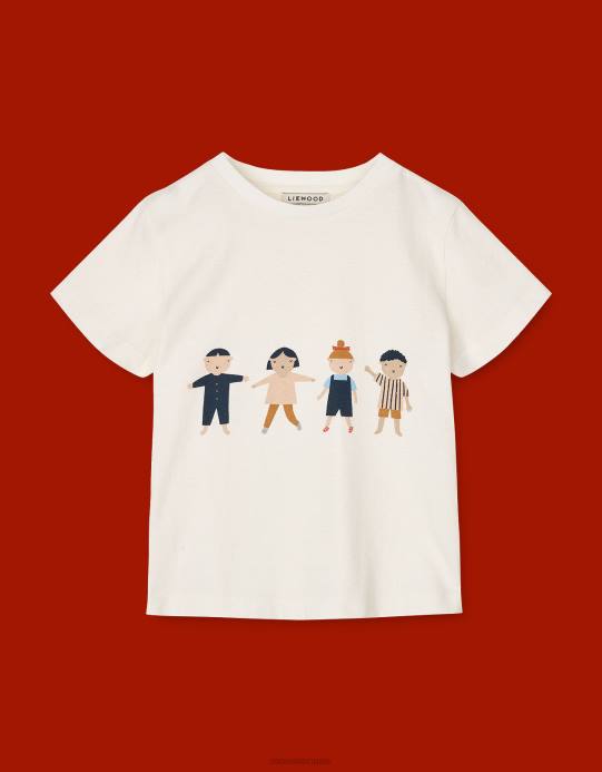 Monsoon أطفال بلوزة بطبعة ليووود أبيا D68H1973 ملابس كريم