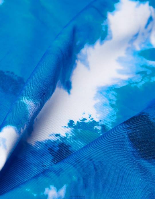 Monsoon بنت ملابس سباحة رخامية من البوليستر المعاد تدويره D68H1983 ملابس الأزرق الداكن)