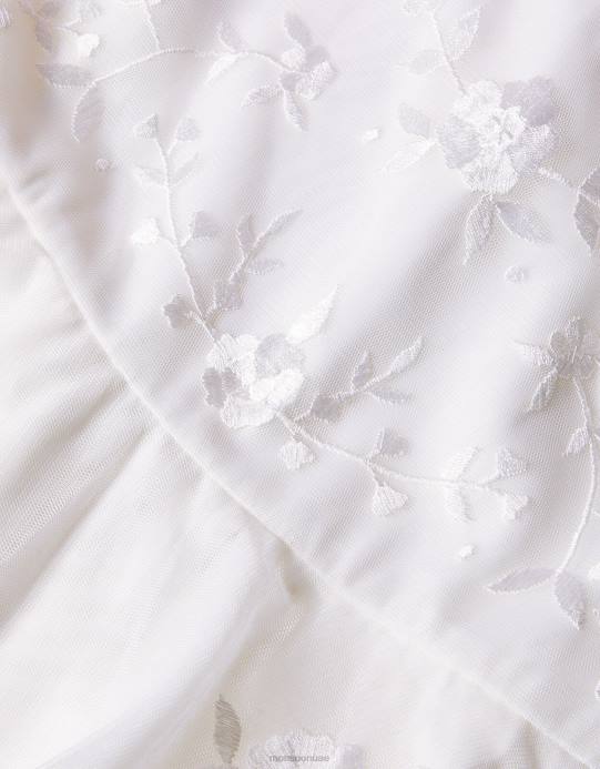 Monsoon بنت فستان أميليا من التول المطرز D68H1990 ملابس عاج