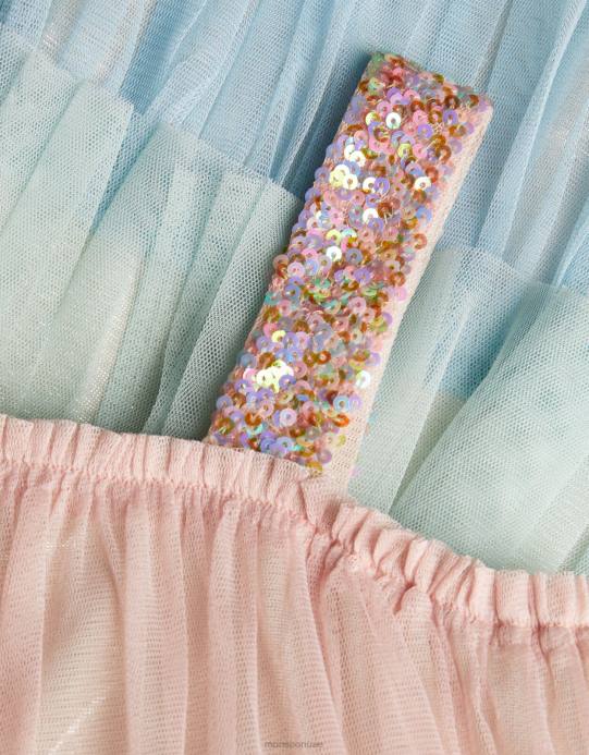 Monsoon بنت فستان ديسكو ملون بكتف واحد D68H1994 ملابس متعدد