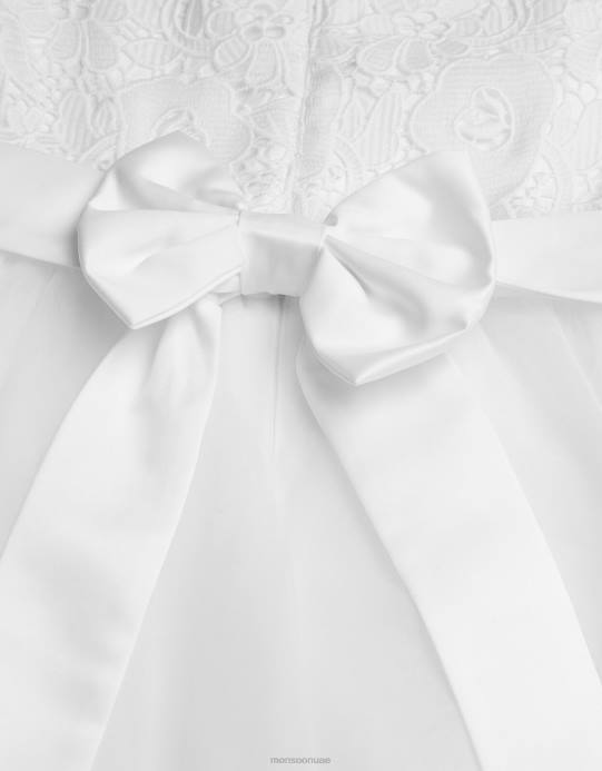 Monsoon بنت فستان ماكسي من الدانتيل من أليس D68H2001 ملابس أبيض