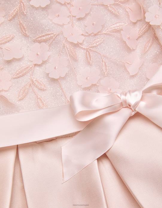 Monsoon بنت أنيكا فستان وصيفة الشرف عالية ومنخفضة D68H2005 ملابس لون القرنفل