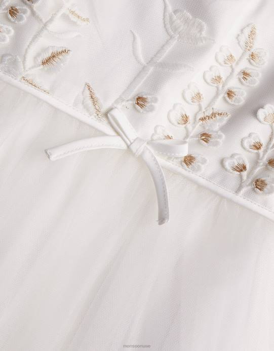 Monsoon بنت فستان ماكسي مطرز من ليلي D68H2007 ملابس عاج