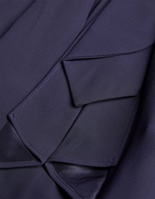 Monsoon بنت نعتز بفستان وصيفات العروس ذو القوس المرتفع والمنخفض D68H2011 ملابس الأزرق الداكن)