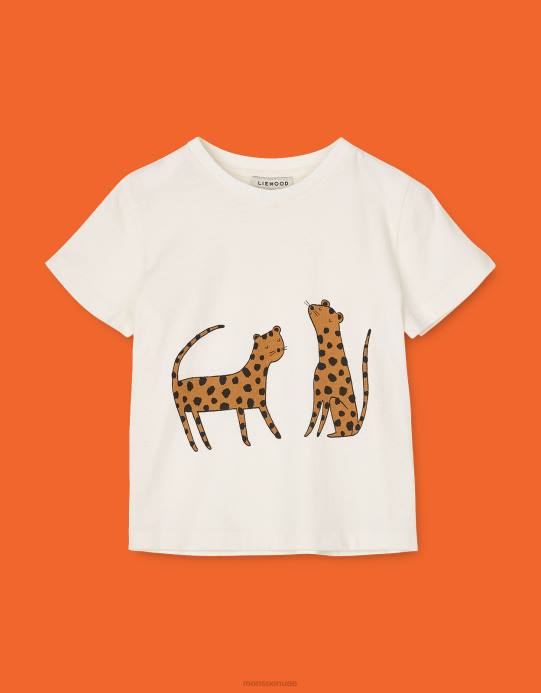 Monsoon أطفال بلوزة بطبعة الفهد من ليووود أبيا D68H2013 ملابس كريم