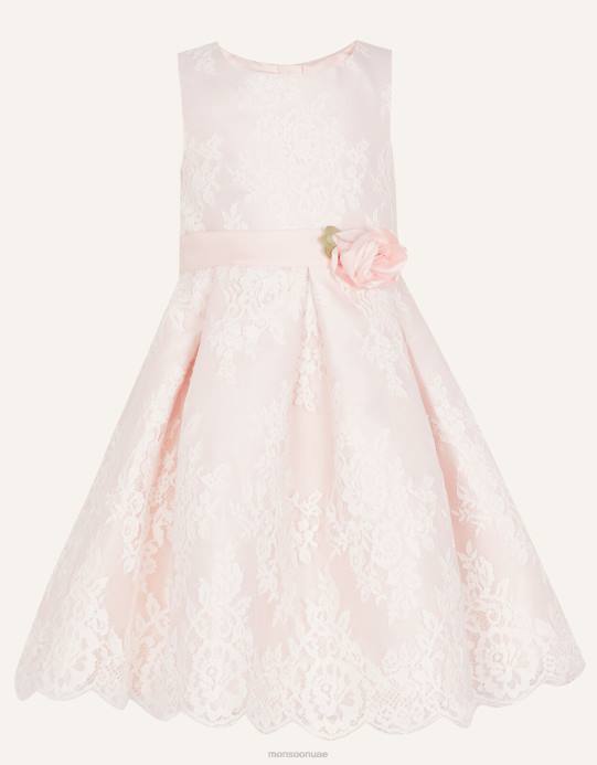 Monsoon بنت فستان دانتيل لولا D68H2040 ملابس لون القرنفل