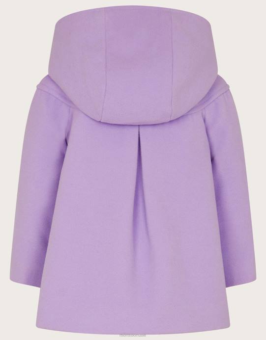 Monsoon بنت معطف جيب قلب الطفل D68H2082 ملابس الأرجواني (أرجواني)