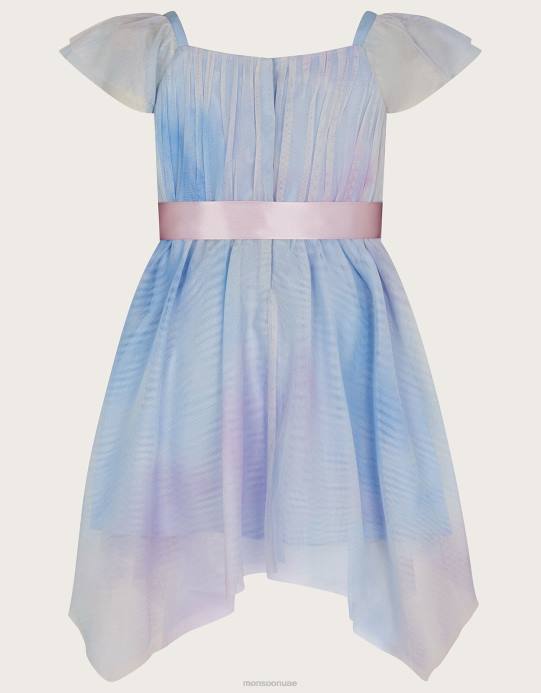 Monsoon بنت فستان حفلة بيبي ثيودورا أومبير D68H2093 ملابس متعدد