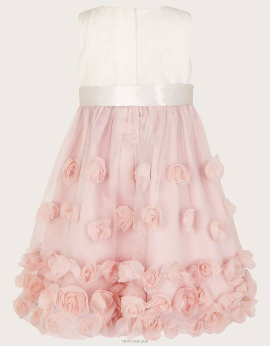 Monsoon بنت فستان طفل ايانثي D68H2094 ملابس الوردي (الوردي الداكن)