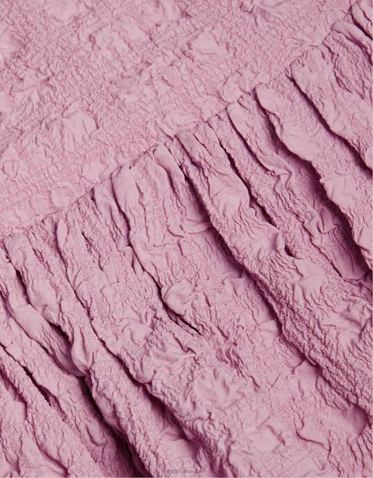 Monsoon بنت فستان بياقة هيذر للأطفال D68H2098 ملابس أرجواني