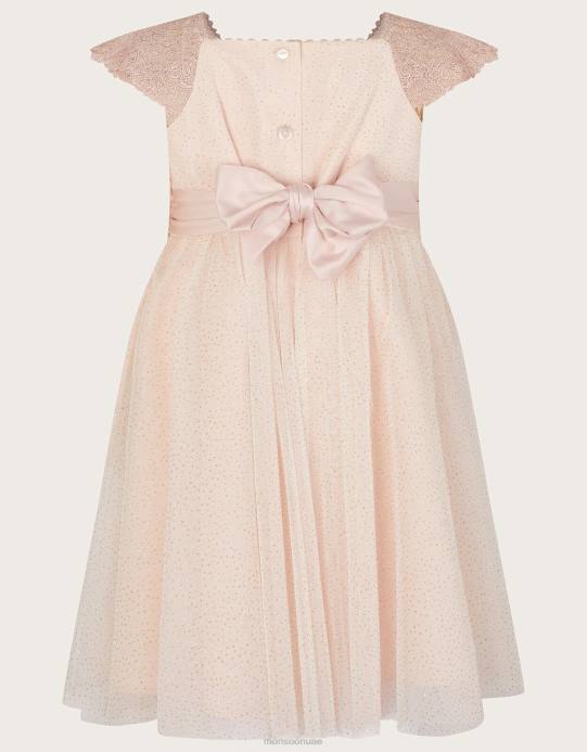 Monsoon بنت فستان بيبي استيلا D68H2108 ملابس لون القرنفل