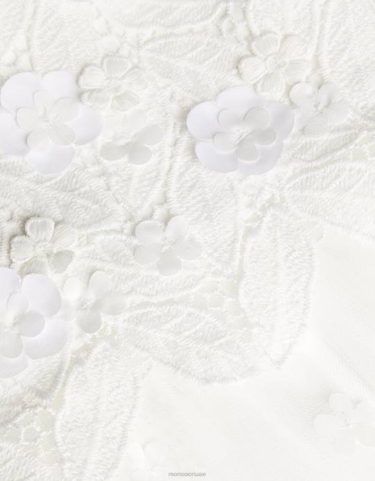 Monsoon بنت فستان تول من الدانتيل للأطفال من أوفيليا D68H2113 ملابس عاج