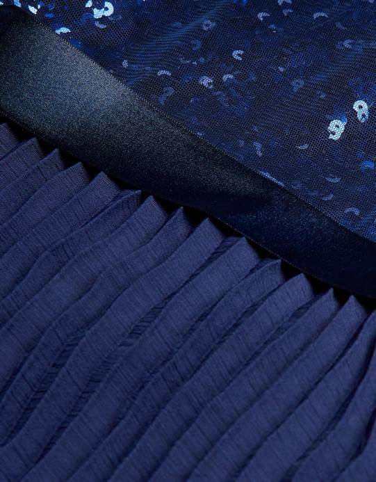 Monsoon بنت فستان طفل كيتا D68H2124 ملابس الأزرق الداكن)