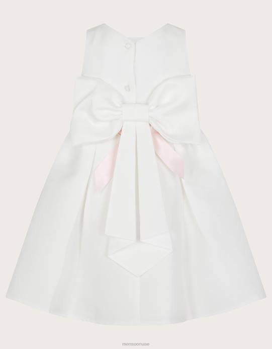 Monsoon بنت فستان وصيفة العروس هولي للأطفال D68H2125 ملابس عاج