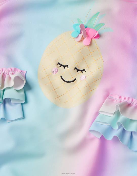 Monsoon بنت طفل ملابس السباحة الأناناس الجدة D68H2154 ملابس متعدد