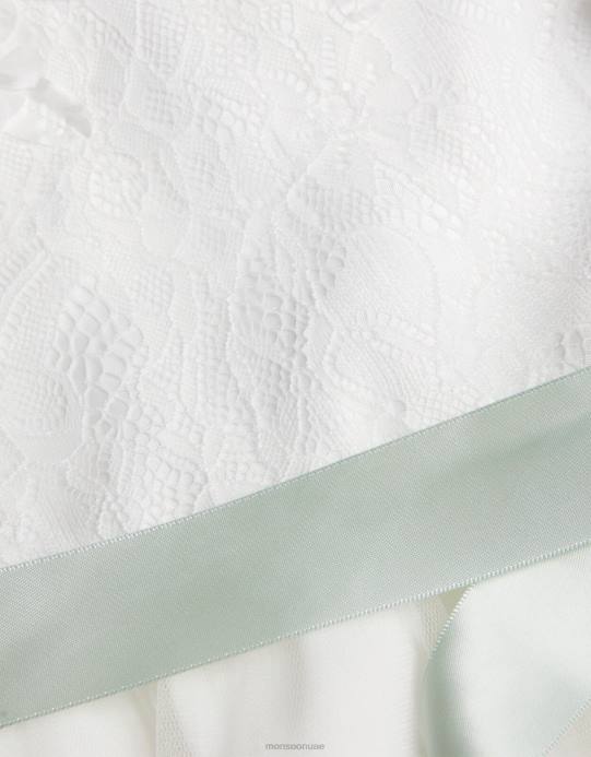 Monsoon بنت فستان وصيفات العروس بيبي فريا سكوبا D68H2158 ملابس عاج