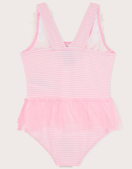 Monsoon بنت طفل ملابس السباحة النسيج القطني متجنب D68H2175 ملابس لون القرنفل