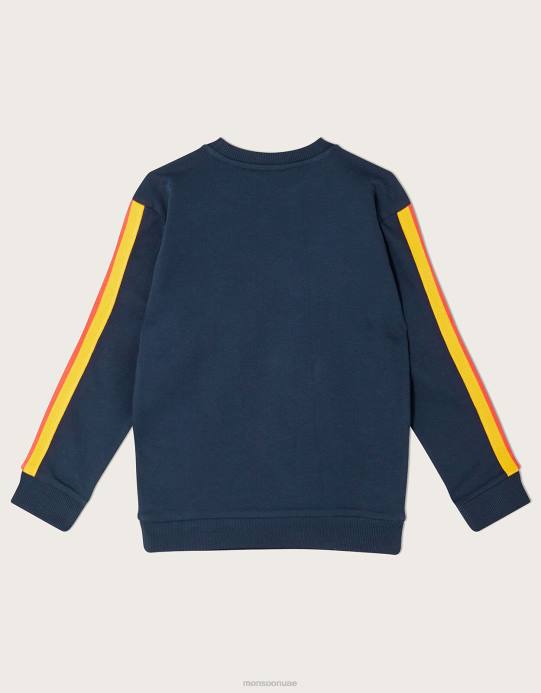 Monsoon ولد سترة صاروخية فضائية D68H2190 ملابس الأزرق الداكن)