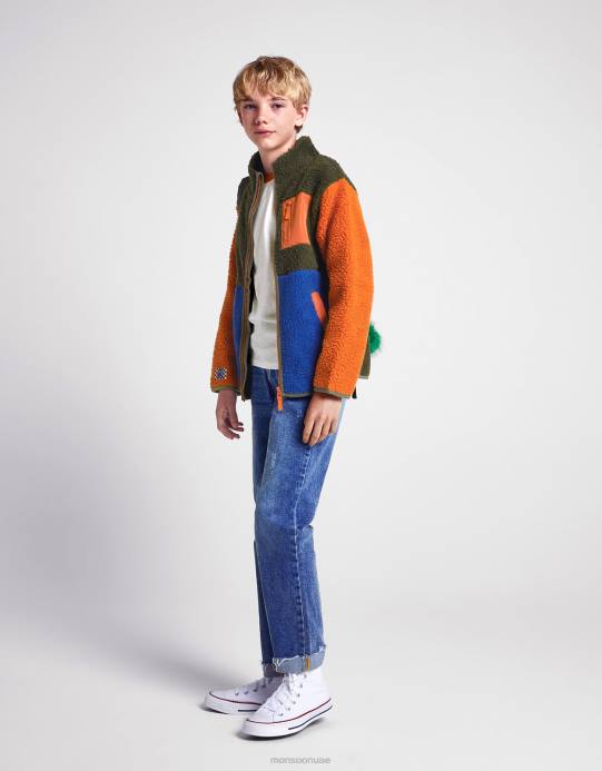 Monsoon ولد كتلة اللون بورغ الصوف D68H2194 ملابس متعدد