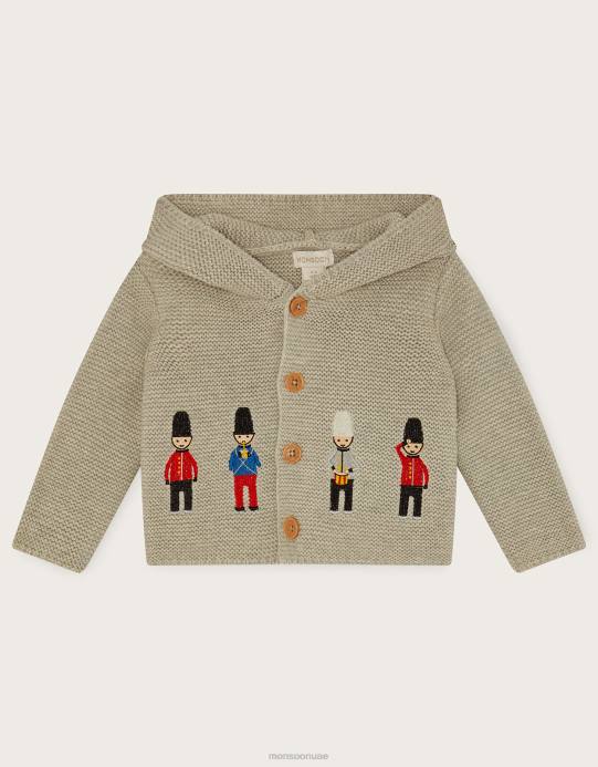 Monsoon أطفال سترة كروشيه لندن D68H2198 ملابس رمادي