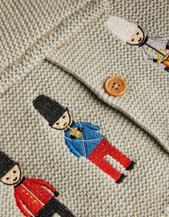 Monsoon أطفال سترة كروشيه لندن D68H2198 ملابس رمادي