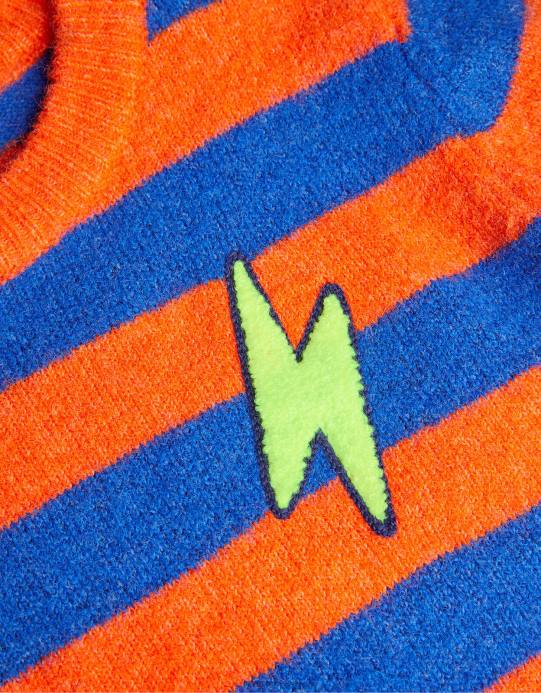 Monsoon ولد سترة متماسكة شريطية D68H2200 ملابس البرتقالي