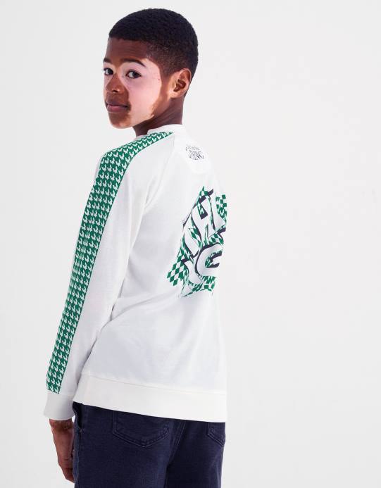 Monsoon ولد تيشيرت بأكمام طويلة وشعار D68H2202 ملابس عاج