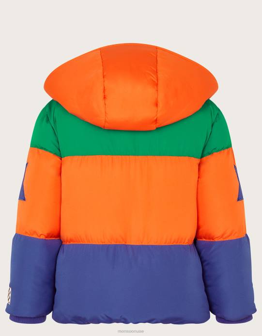 Monsoon ولد معطف منتفخ كتلة اللون D68H2203 ملابس متعدد