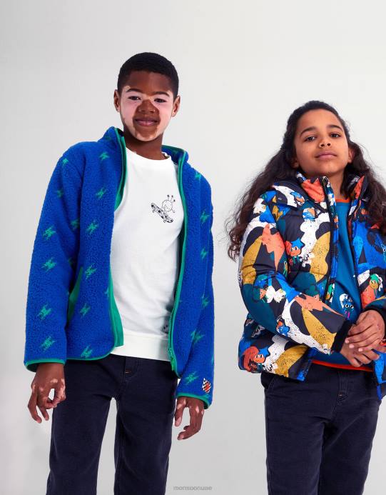 Monsoon ولد صاعقة الصوف D68H2205 ملابس أزرق